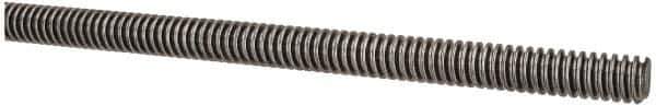 Keystone Threaded Products - 3/8-12 Acme, 3' Long, Low Carbon Steel General Purpose Acme Threaded Rod - Oil Finish Finish, Right Hand Thread, 2G Fit - Exact Tool & Supply