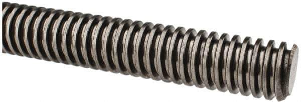 Keystone Threaded Products - 1-5 Acme, 3' Long, Alloy Steel General Purpose Acme Threaded Rod - Oil Finish Finish, Right Hand Thread, 2G Fit - Exact Tool & Supply