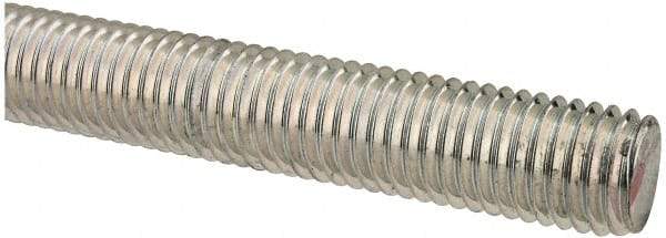 Value Collection - M14x2 UNC (Coarse), 1m Long, Steel Metric Threaded Rod - Zinc-Plated Finish, Right Hand Thread - Exact Tool & Supply
