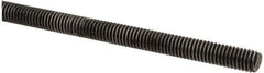 Value Collection - M6x1 UNC (Coarse), 1m Long, Steel Metric Threaded Rod - Oil Finish Finish, Right Hand Thread - Exact Tool & Supply