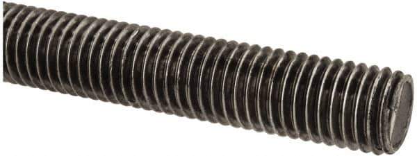 Value Collection - M14x2 UNC (Coarse), 1m Long, Steel Metric Threaded Rod - Oil Finish Finish, Right Hand Thread - Exact Tool & Supply