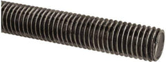 Value Collection - M14x2 UNC (Coarse), 1m Long, Steel Metric Threaded Rod - Oil Finish Finish, Right Hand Thread - Exact Tool & Supply