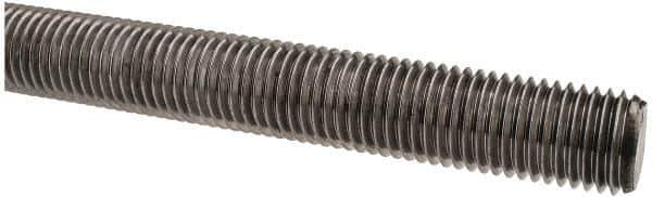 Value Collection - M20x2.5 UNC (Coarse), 1m Long, Steel Metric Threaded Rod - Oil Finish Finish, Right Hand Thread - Exact Tool & Supply