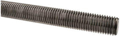 Value Collection - M20x2.5 UNC (Coarse), 1m Long, Steel Metric Threaded Rod - Oil Finish Finish, Right Hand Thread - Exact Tool & Supply