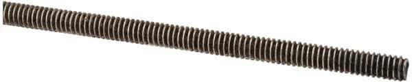 Made in USA - #5-40 UNC (Coarse), 3' Long, Stainless Steel Threaded Rod - Right Hand Thread - Exact Tool & Supply