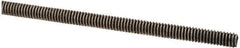 Made in USA - #5-40 UNC (Coarse), 3' Long, Stainless Steel Threaded Rod - Right Hand Thread - Exact Tool & Supply