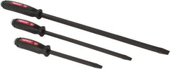Mayhew - 3 Piece Screwdriver Pry Bar Set - 5/8" Head Width, Includes 12, 17 & 25" Lengths - Exact Tool & Supply