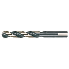 23/64 RHS / RHC HSS 135 Degree Split Point Heavy Duty Mechanics Length Drill - Black & Gold - Exact Tool & Supply
