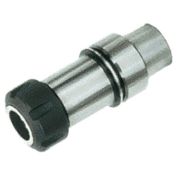 Iscar - 0.5mm to 10mm Capacity, 80mm Projection, HSK63E Hollow Taper, ER16 Collet Chuck - 0.0001" TIR, Through-Spindle - Exact Tool & Supply
