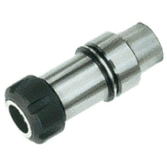 Iscar - 0.5mm to 10mm Capacity, 80mm Projection, HSK63E Hollow Taper, ER16 Collet Chuck - 0.0001" TIR, Through-Spindle - Exact Tool & Supply