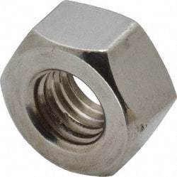 Value Collection - 1/2-13 UNC Stainless Steel Right Hand Heavy Hex Nut - 7/8" Across Flats, 31/64" High, Uncoated - Exact Tool & Supply