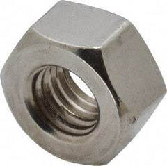 Value Collection - 1/2-13 UNC Stainless Steel Right Hand Heavy Hex Nut - 7/8" Across Flats, 31/64" High, Uncoated - Exact Tool & Supply