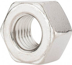 Value Collection - 3/4-10 UNC Stainless Steel Right Hand Heavy Hex Nut - 1-1/4" Across Flats, 47/64" High, Uncoated - Exact Tool & Supply