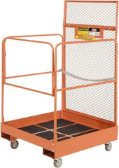 Ballymore - 64" Fork Deck Maintenance Platform - Rolling Work Platform, 1,000 Lb Capacity, 36" Base Width x 36" Base Depth, Abrasive Mat Tread - Exact Tool & Supply