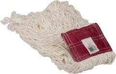 Rubbermaid - 5" Red Head Band, Large Rayon Loop End Mop Head - 4 Ply, Use for Finishing - Exact Tool & Supply