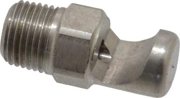 Bete Fog Nozzle - 1/8" Pipe, 145° Spray Angle, Grade 303 Stainless Steel, Extra Wide Fan Nozzle - Male Connection, 4.74 Gal per min at 100 psi, 0.129" Orifice Diam - Exact Tool & Supply