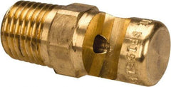 Bete Fog Nozzle - 1/4" Pipe, 145° Spray Angle, Brass, Extra Wide Fan Nozzle - Male Connection, 6.96 Gal per min at 100 psi, 5/32" Orifice Diam - Exact Tool & Supply