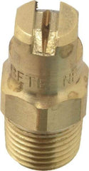 Bete Fog Nozzle - 1/8" Pipe, 90° Spray Angle, Brass, Standard Fan Nozzle - Male Connection, 0.79 Gal per min at 100 psi, 0.057" Orifice Diam - Exact Tool & Supply