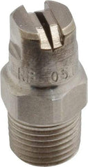 Bete Fog Nozzle - 1/8" Pipe, 120° Spray Angle, Grade 303 Stainless Steel, Standard Fan Nozzle - Male Connection, 0.79 Gal per min at 100 psi, 0.057" Orifice Diam - Exact Tool & Supply