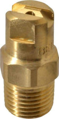 Bete Fog Nozzle - 1/8" Pipe, 30° Spray Angle, Brass, Standard Fan Nozzle - Male Connection, 1.26 Gal per min at 100 psi, 0.072" Orifice Diam - Exact Tool & Supply