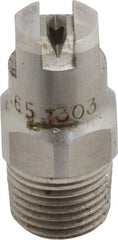 Bete Fog Nozzle - 1/8" Pipe, 65° Spray Angle, Grade 303 Stainless Steel, Standard Fan Nozzle - Male Connection, 1.26 Gal per min at 100 psi, 0.072" Orifice Diam - Exact Tool & Supply