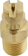 Bete Fog Nozzle - 1/8" Pipe, 90° Spray Angle, Brass, Standard Fan Nozzle - Male Connection, 1.26 Gal per min at 100 psi, 0.072" Orifice Diam - Exact Tool & Supply