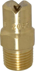Bete Fog Nozzle - 1/8" Pipe, 65° Spray Angle, Brass, Standard Fan Nozzle - Male Connection, 3.16 Gal per min at 100 psi, 0.109" Orifice Diam - Exact Tool & Supply