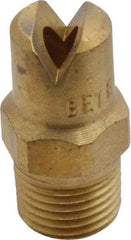 Bete Fog Nozzle - 1/8" Pipe, 65° Spray Angle, Brass, Standard Fan Nozzle - Male Connection, 6.32 Gal per min at 100 psi, 5/32" Orifice Diam - Exact Tool & Supply