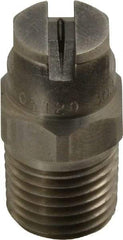 Bete Fog Nozzle - 1/4" Pipe, 120° Spray Angle, Grade 303 Stainless Steel, Standard Fan Nozzle - Male Connection, 0.79 Gal per min at 100 psi, 0.057" Orifice Diam - Exact Tool & Supply