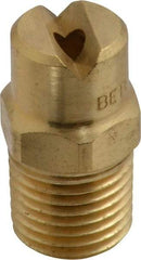 Bete Fog Nozzle - 1/4" Pipe, 65° Spray Angle, Brass, Standard Fan Nozzle - Male Connection, 6.32 Gal per min at 100 psi, 5/32" Orifice Diam - Exact Tool & Supply