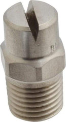 Bete Fog Nozzle - 1/4" Pipe, 120° Spray Angle, Grade 303 Stainless Steel, Standard Fan Nozzle - Male Connection, 6.32 Gal per min at 100 psi, 5/32" Orifice Diam - Exact Tool & Supply