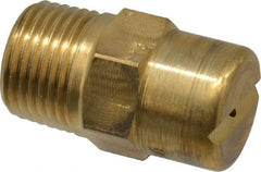 Bete Fog Nozzle - 3/8" Pipe, 30° Spray Angle, Brass, Standard Fan Nozzle - Male Connection, 1.58 Gal per min at 100 psi, 0.08" Orifice Diam - Exact Tool & Supply