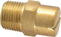 Bete Fog Nozzle - 3/8" Pipe, 65° Spray Angle, Brass, Standard Fan Nozzle - Male Connection, 1.58 Gal per min at 100 psi, 0.08" Orifice Diam - Exact Tool & Supply