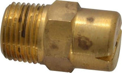 Bete Fog Nozzle - 3/8" Pipe, 120° Spray Angle, Brass, Standard Fan Nozzle - Male Connection, 6.32 Gal per min at 100 psi, 5/32" Orifice Diam - Exact Tool & Supply