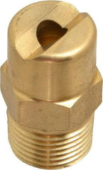 Bete Fog Nozzle - 3/8" Pipe, 30° Spray Angle, Brass, Standard Fan Nozzle - Male Connection, 15.8 Gal per min at 100 psi, 1/4" Orifice Diam - Exact Tool & Supply