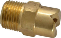 Bete Fog Nozzle - 3/8" Pipe, 65° Spray Angle, Brass, Standard Fan Nozzle - Male Connection, 15.8 Gal per min at 100 psi, 1/4" Orifice Diam - Exact Tool & Supply
