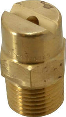 Bete Fog Nozzle - 1/2" Pipe, 65° Spray Angle, Brass, Standard Fan Nozzle - Male Connection, 9.49 Gal per min at 100 psi, 0.186" Orifice Diam - Exact Tool & Supply