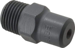 Bete Fog Nozzle - 1/8" Pipe, 60° Spray Angle, PVC, Full Cone Nozzle - Male Connection, 0.38 Gal per min at 100 psi, 0.043" Orifice Diam - Exact Tool & Supply