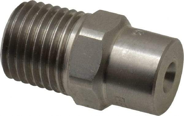 Bete Fog Nozzle - 1/4" Pipe, 60° Spray Angle, Grade 303 Stainless Steel, Full Cone Nozzle - Male Connection, 2.31 Gal per min at 100 psi, 0.109" Orifice Diam - Exact Tool & Supply