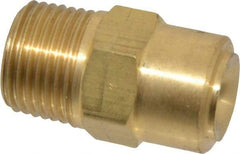 Bete Fog Nozzle - 3/8" Pipe, 120° Spray Angle, Brass, Full Cone Nozzle - Male Connection, 6.15 Gal per min at 100 psi, 3/16" Orifice Diam - Exact Tool & Supply