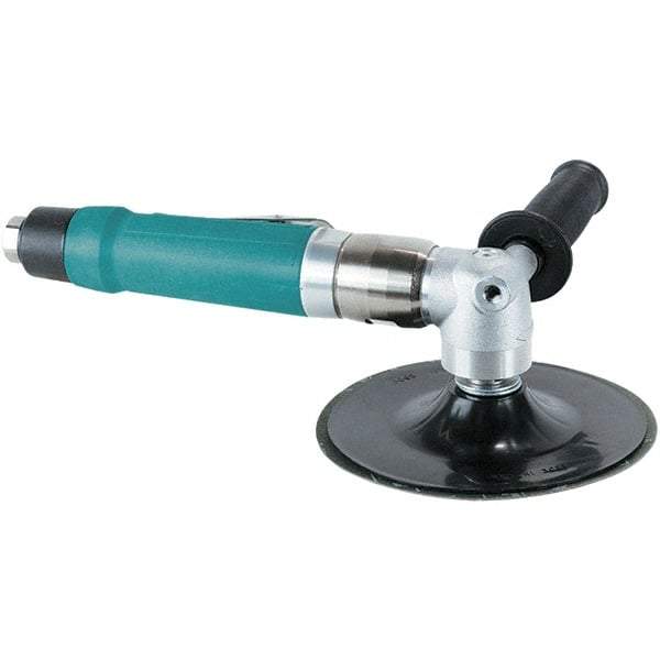 Dynabrade - 7" Max Disc, 6,000 RPM, Pneumatic Handheld Disc Sander - 40 CFM, 3/8 NPT Inlet, 1 hp, 90 psi - Exact Tool & Supply