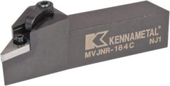 Kennametal - MVJN, Right Hand Cut, 3° Lead Angle, 1" Shank Height x 1" Shank Width, Negative Rake Indexable Turning Toolholder - 5" OAL, VN..43. Insert Compatibility, Series Kenloc - Exact Tool & Supply
