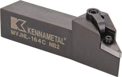 Kennametal - MVJN, Left Hand Cut, 3° Lead Angle, 1" Shank Height x 1" Shank Width, Negative Rake Indexable Turning Toolholder - 5" OAL, VN..43. Insert Compatibility, Series Kenloc - Exact Tool & Supply