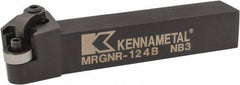 Kennametal - MRGN, Right Hand Cut, 15° Lead Angle, 3/4" Shank Height x 3/4" Shank Width, Negative Rake Indexable Turning Toolholder - 4-1/2" OAL, RN..43 Insert Compatibility, Series Kenloc - Exact Tool & Supply