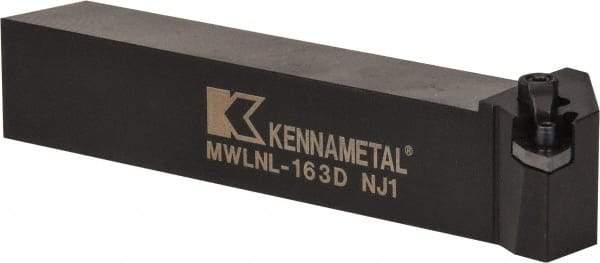 Kennametal - MWLN, Left Hand Cut, 5° Lead Angle, 1" Shank Height x 1" Shank Width, Negative Rake Indexable Turning Toolholder - 6" OAL, WN..33. Insert Compatibility, Series Kenloc - Exact Tool & Supply