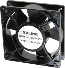 Value Collection - 230 Volts, AC, 130 CFM, Square Tube Axial Fan - 0.19 Amp Rating, 2,650 to 3,100 RPM, 5" High x 5" Wide x 1-1/2" Deep - Exact Tool & Supply
