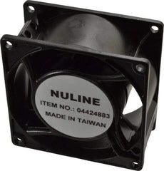Value Collection - 115 Volts, AC, 30 CFM, Square Tube Axial Fan - 0.11 Amp Rating, 2,680 to 3,150 RPM, 3.15" High x 3.15" Wide x 1-1/2" Deep - Exact Tool & Supply