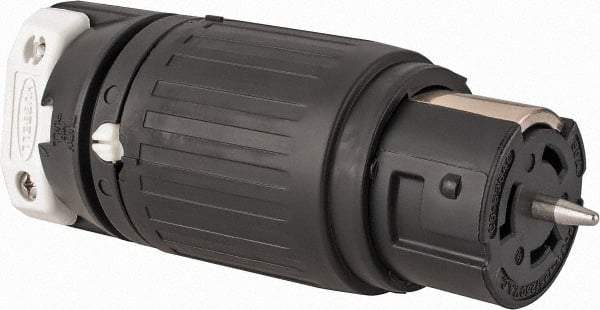Hubbell Wiring Device-Kellems - 125/250 VAC, 50 Amp, NonNEMA Configuration, Industrial Grade, Self Grounding Connector - 1 Phase, 3 Poles, IP20, 0.83 to 1-1/4 Inch Cord Diameter - Exact Tool & Supply