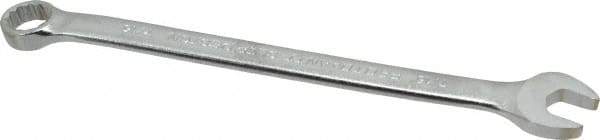 Proto - 7/16" 12 Point Offset Combination Wrench - 15° Offset Angle, 7" OAL, Steel, Satin Finish - Exact Tool & Supply