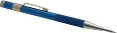 Made in USA - 5-1/2" OAL Nonretractable Pocket Scriber - Aluminum with Hardened Steel Point - Exact Tool & Supply